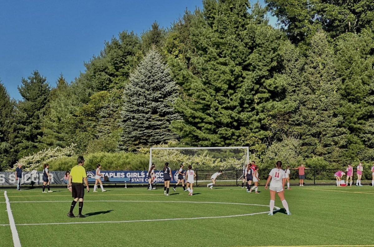 The Wreckers girls’ soccer team wins their first home game 3-0 against Brien McMahon.