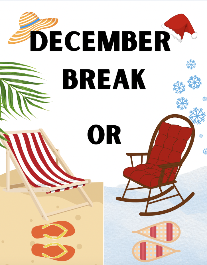 While many students stay home and embrace the winter season, others want to get out of the cold and take a much needed vacation. Let’s hear what unique plans students have for this winter break. 