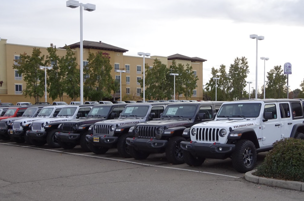 A recreation of the Staples parking lot
