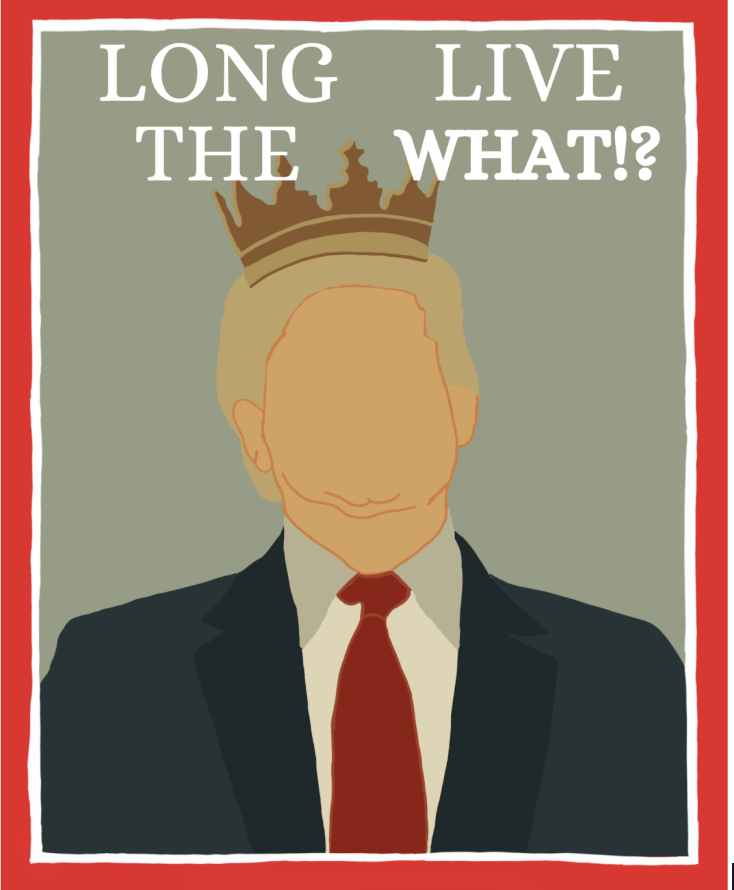 Trump's use of calling himself “king” and being depicted with a crown does not violate any Constitutional rights against tyranny. It is protected under the first amendment right.

